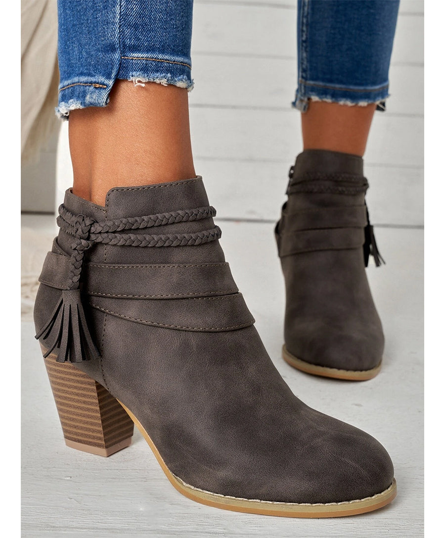 Tassel Ankle Boots