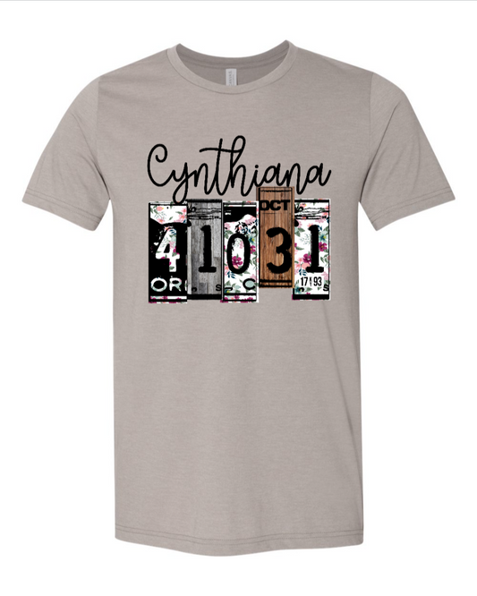 Cynthiana 41031 License Plate